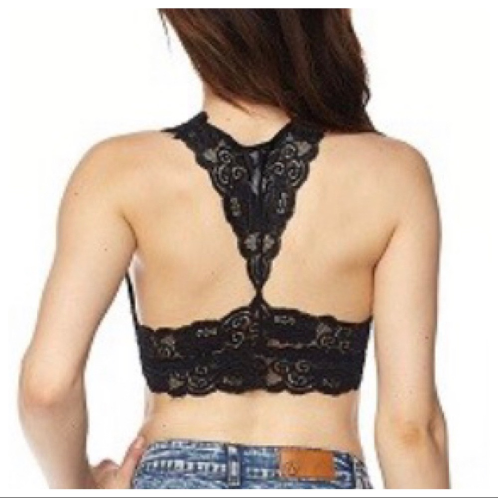 Lace Brallette with removable pads - Picture 2 of 6
